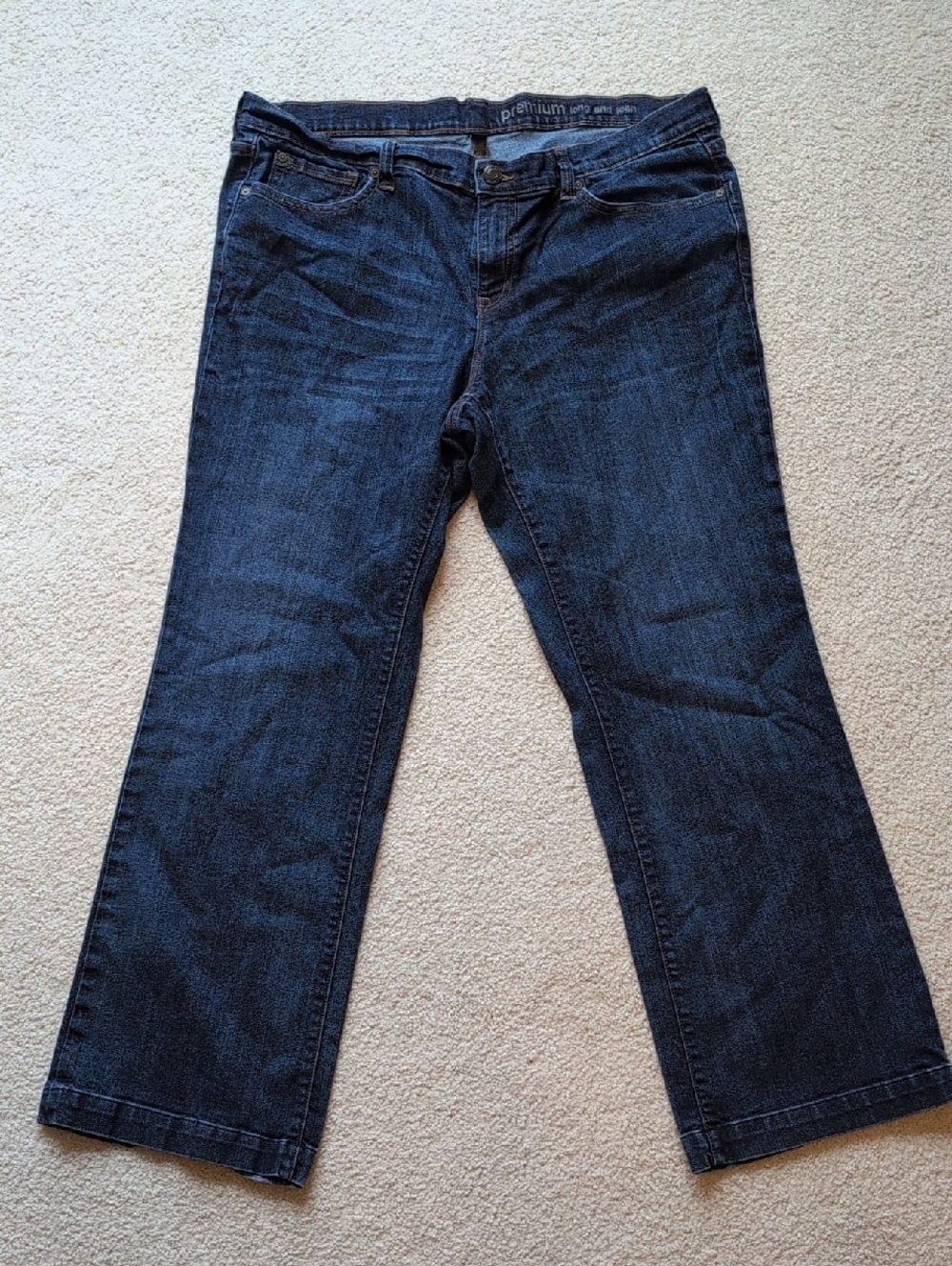 GAP Premium Long And Lean Trouser Jeans Dark Wash